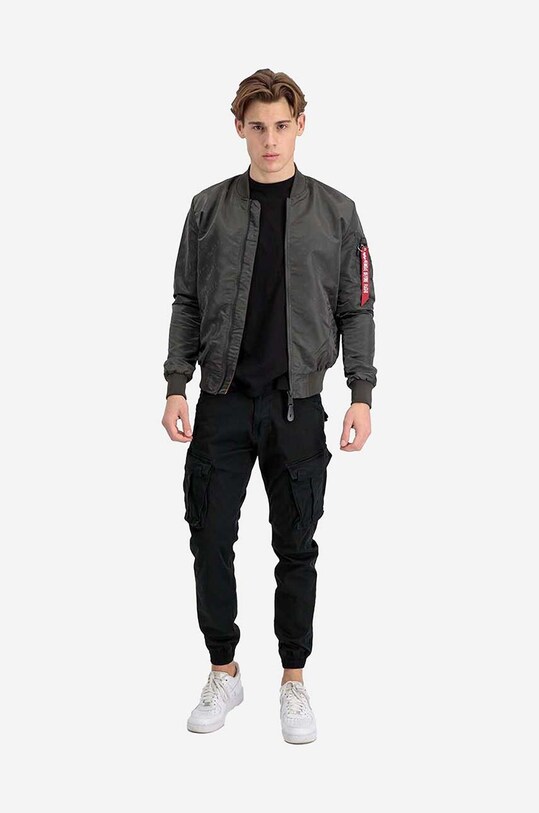 Alpha Industries geacă bomber cu două fețe MA-1 LW AOP Rainbow cu captuseala gri 106109.136