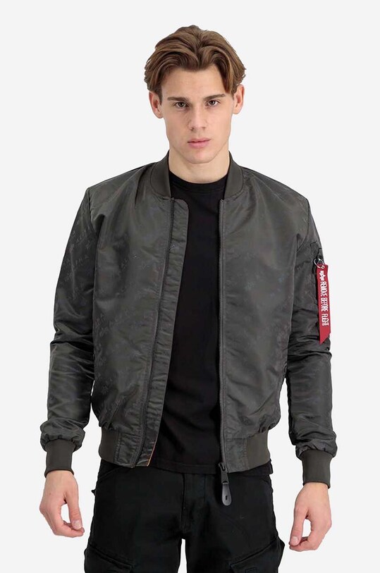 Alpha Industries geacă bomber cu două fețe MA-1 LW AOP Rainbow 106109.136 gri AA00
