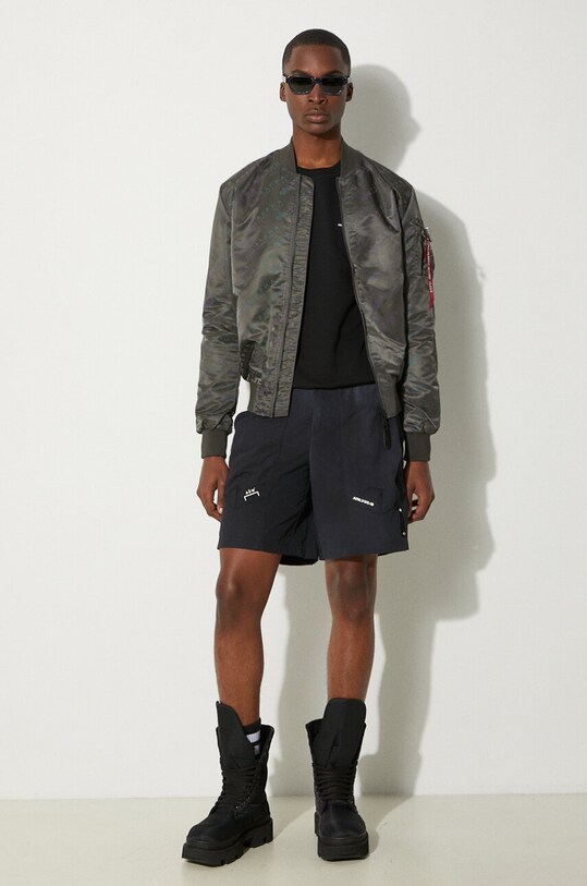 Dvostrana bomber jakna Alpha Industries MA-1 LW AOP Rainbow Ref. 106109.136 siva AA00