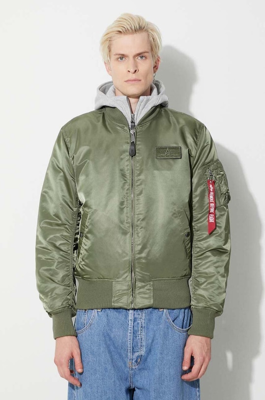 Alpha Industries jacket MA-1 D-Tec with green 183110.01