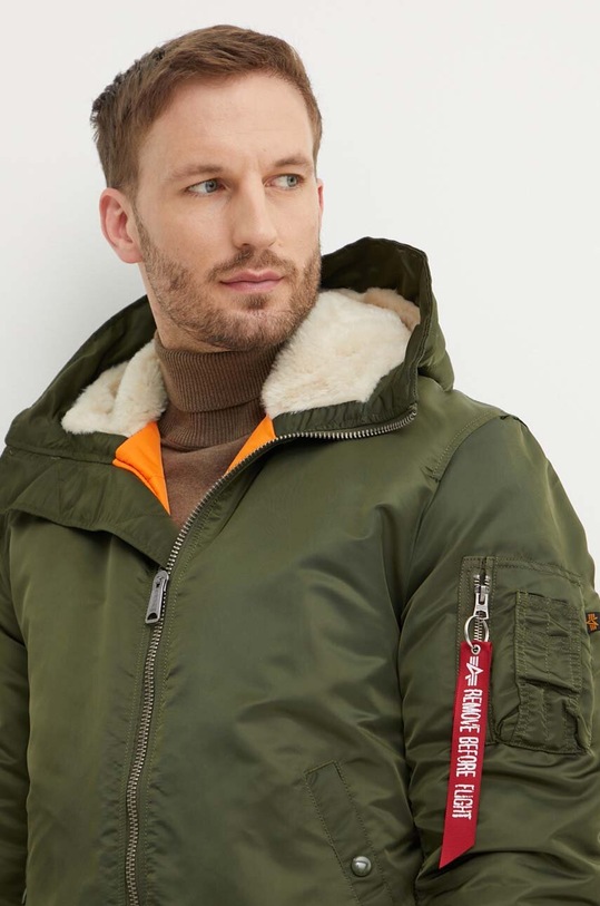 Alpha Industries rövid kabát 15814 257 MA-1 Hooded zöld 158104.257