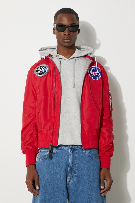 Clothing Alpha Industries bomber jacket Alpha Industries MA-1 Zip Hood Apollo 136106 665 136106.665 red