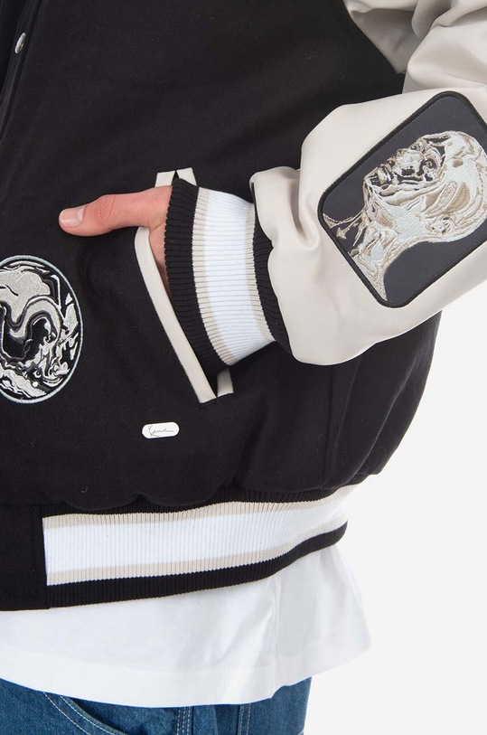 Karl Kani kurtka wełniana Retro Block College Jacket 6085203 granatowy AA00