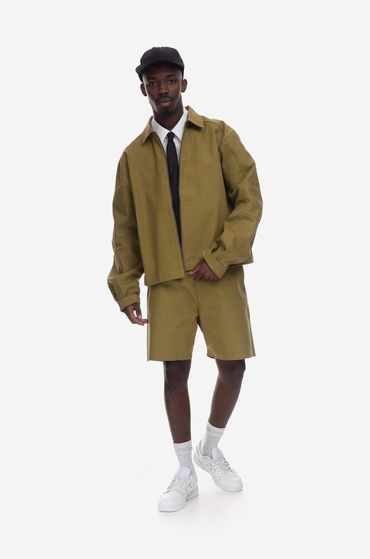 ROA kurtka bawełniana nieocieplane zielony RBM0024FA22