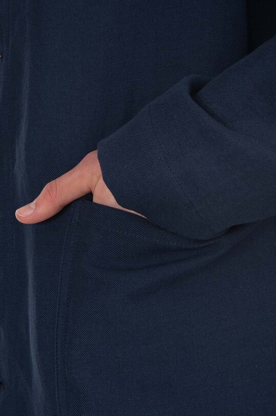 Льняная куртка A.P.C. LIAEO.H03053 тёмно-синий