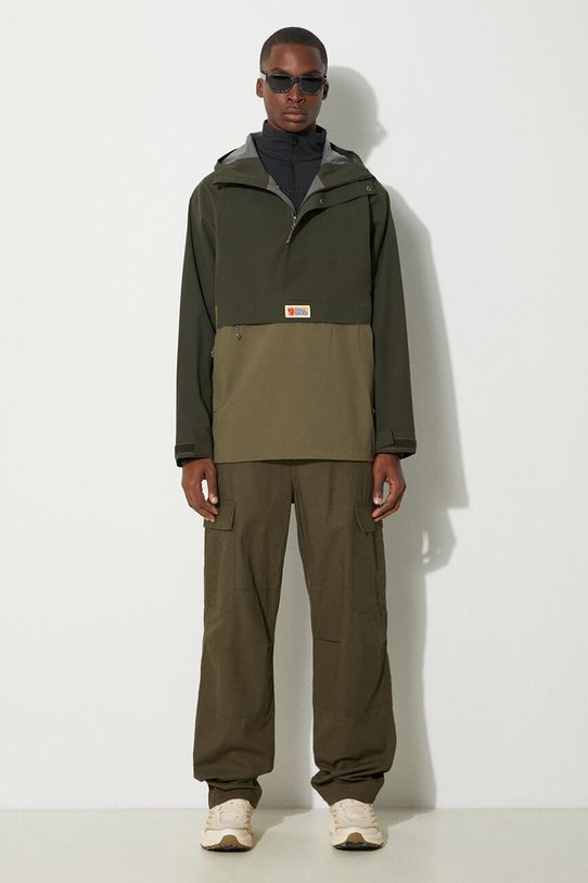 Fjallraven geacă de ploaie Vardag Hydratic Anorak F86688.662.625 verde SS24