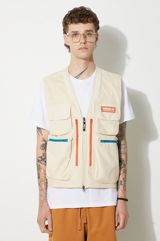 Prsluk adidas Originals ADV PRM VEST bez tople podstave bež IC2341