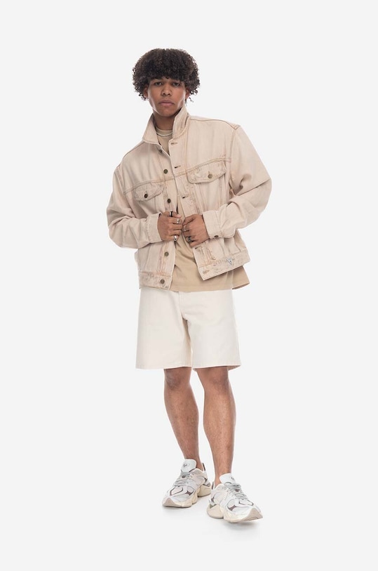 Džínová bunda Guess Vintage Denim Jacket M3GU97D4RU0 TNMT M3GU97.D4RU0 béžová