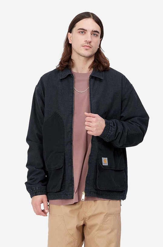 Odzież Carhartt WIP kurtka jeansowa Alma I031930 czarny
