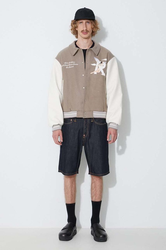 Represent wool bomber jacket M01222 brown AA00