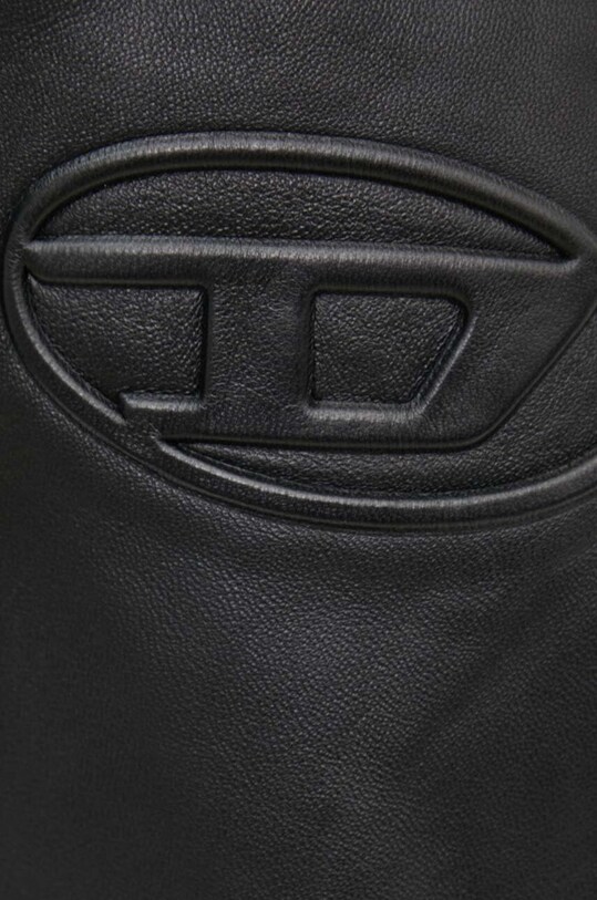 Kožená bunda Diesel L-CARVER A14436.0AJIR čierna