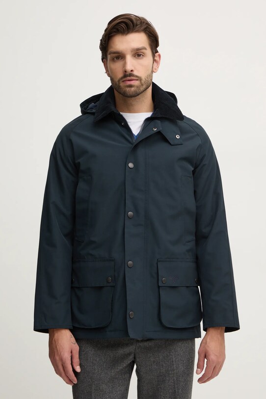Куртка Barbour Winter Ashby Jacket с подкладкой тёмно-синий MWB1001