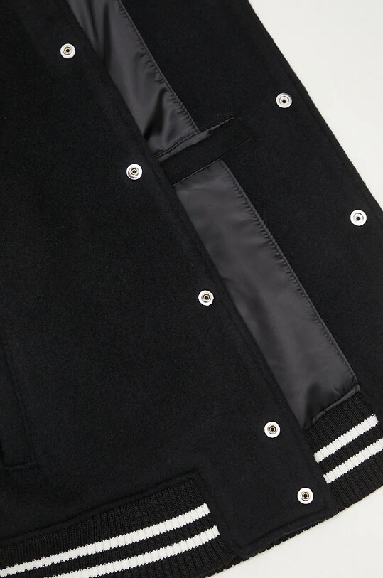 Vlnená bunda bomber Ader Error BM42FYJK0504BK čierna