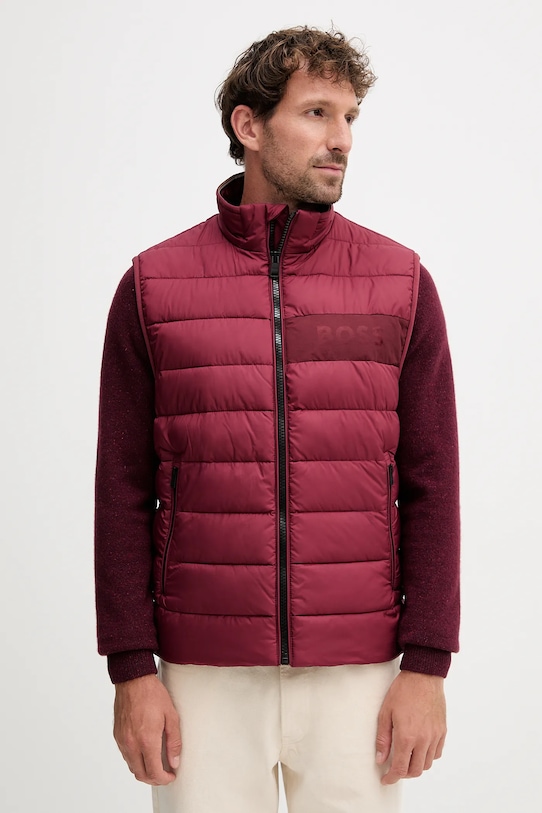 BOSS bezrękawnik bordowy 50518375