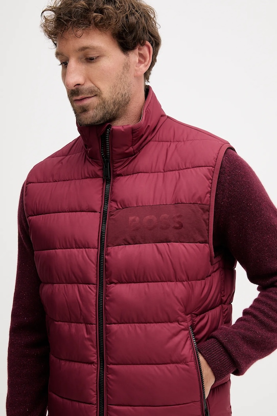 BOSS bezrękawnik bordowy 50518375