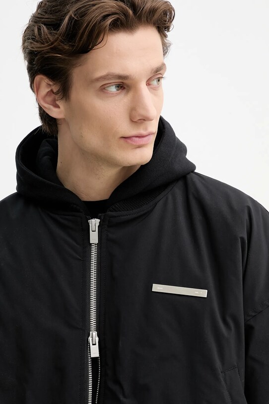 Bomber bunda Heliot Emil černá SS25.M.02.100.BLK01.CO