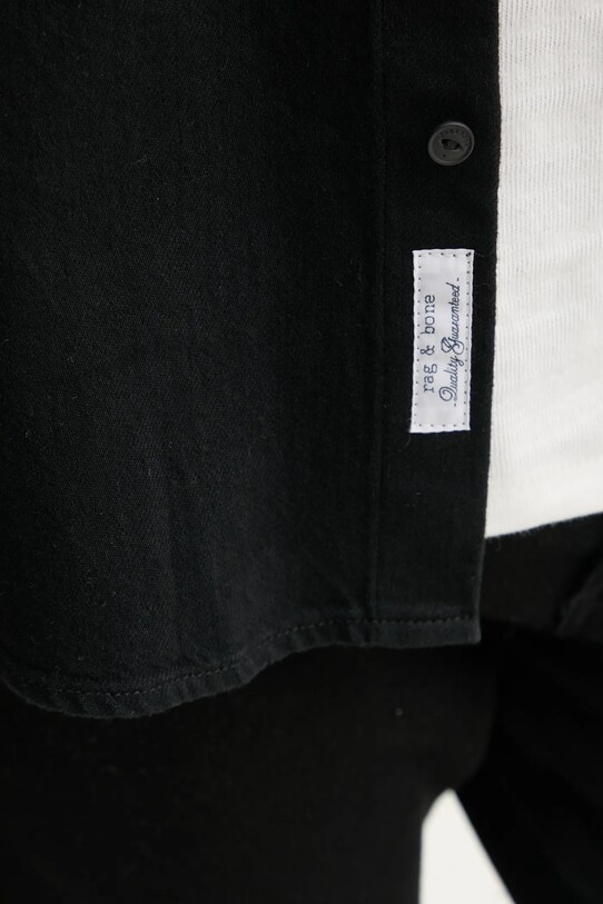 Košeľa Rag & Bone MED24F0004ZDBL modrá