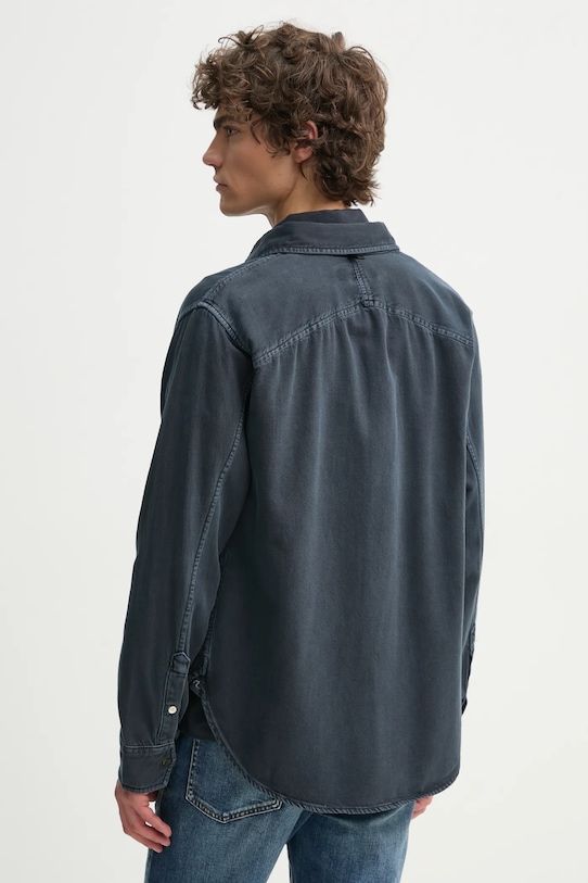 Îmbrăcăminte Rag & Bone camasa MED24S0004ZDMI bleumarin