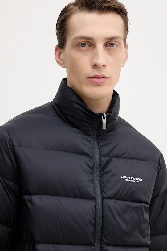 Péřová bunda Armani Exchange námořnická modř XM001575.AF16927.NOS