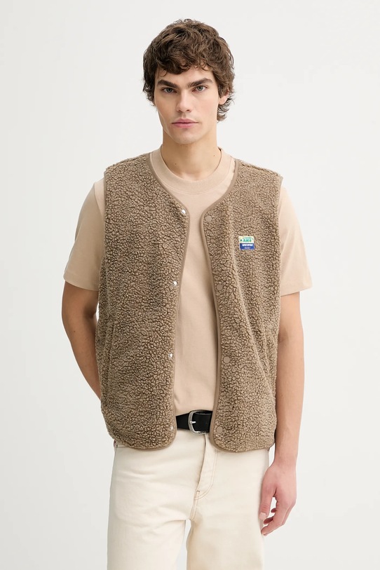 American Vintage bezrękawnik brązowy MHOK16A