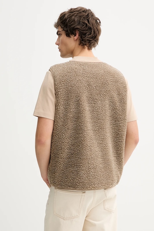 Odzież American Vintage bezrękawnik MHOK16A brązowy