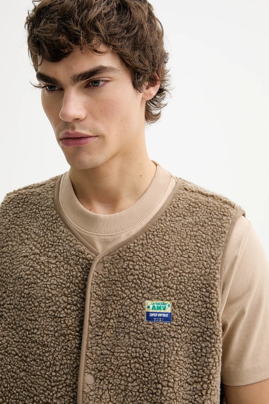 American Vintage bezrękawnik brązowy MHOK16A