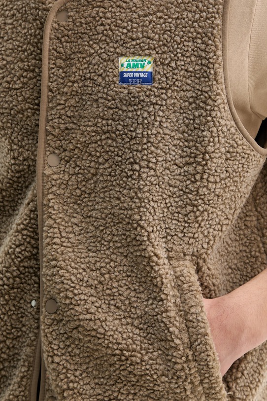 American Vintage bezrękawnik MHOK16A brązowy