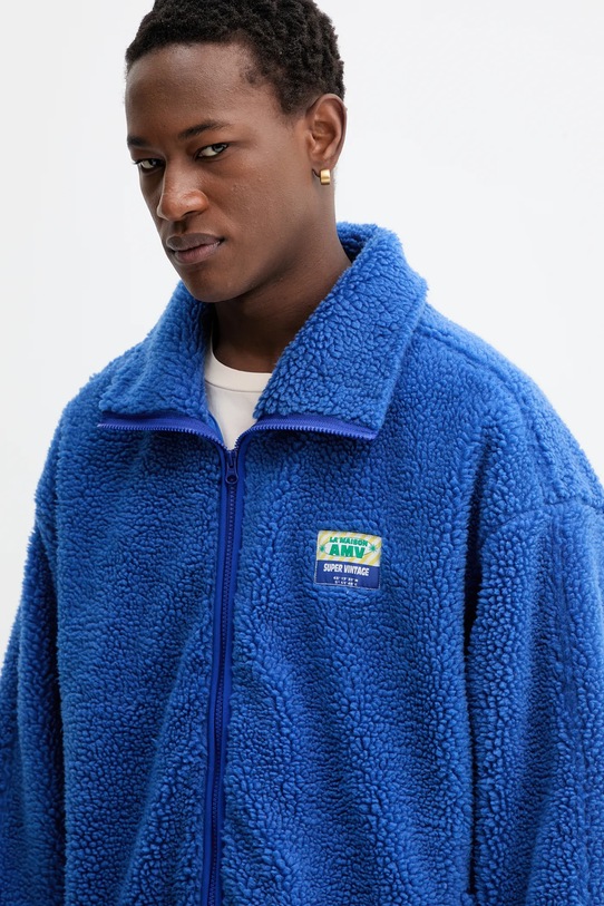 American Vintage bluza polarowa granatowy MHOK17A