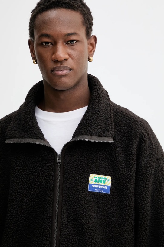 American Vintage bluza polarowa brązowy MHOK17A