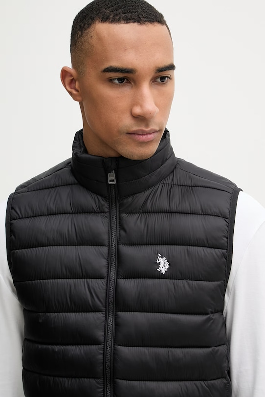 U.S. Polo Assn. bezrękawnik męski Bound Quilted Gilet czarny MUP3267