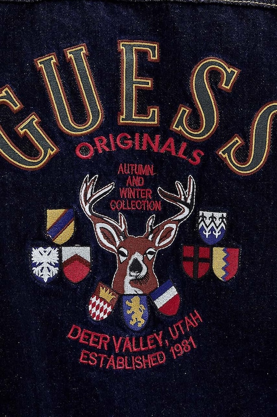 Guess Originals kurtka jeansowa bawełniana Deer Denim M2BG71.D4DP2