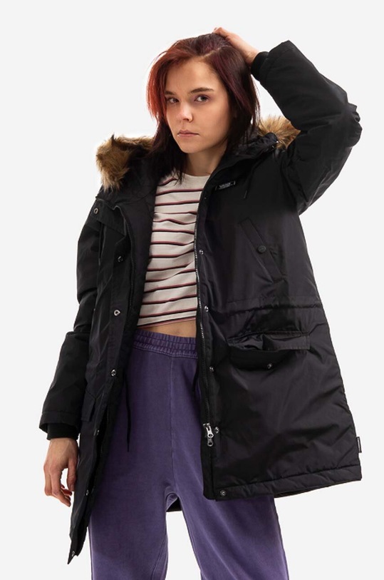 Bunda Vans Wm Tanner Hood s podšívkou černá VN0A5LJ9BLK