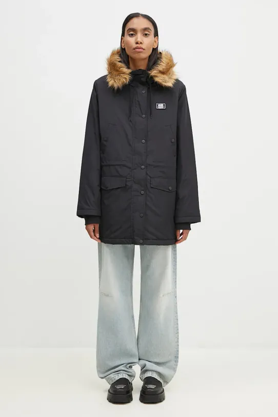 Vans kurtka Wm Tanner Hood pozostałe czarny VN0A5LJ9BLK