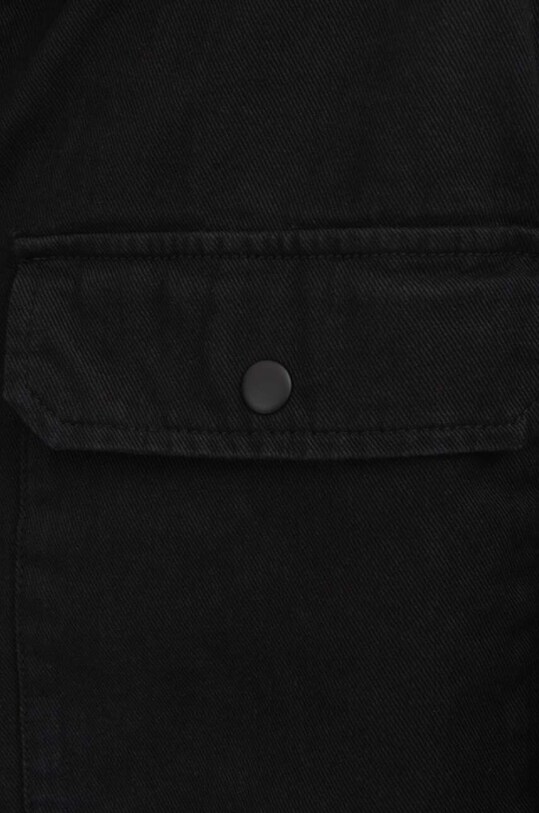 PLEASURES denim jacket black P22F029