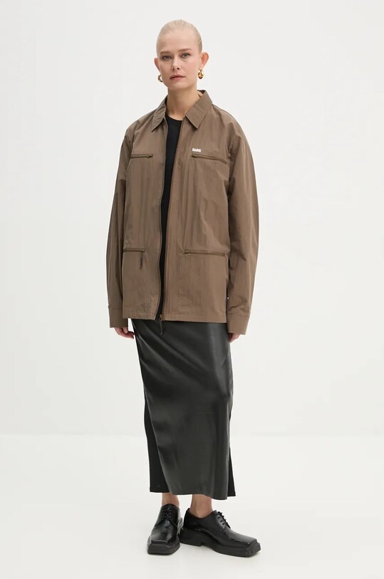 Odzież Rains kurtka Woven Shirt 18690 18690.WOOD brązowy
