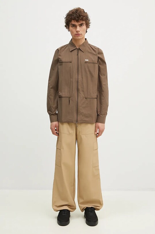 Rains jacket Woven Shirt 18690.WOOD brown