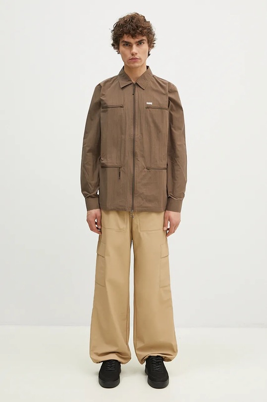 Jakna Rains Woven Shirt 18690 Wood Wood 18690.WOOD smeđa