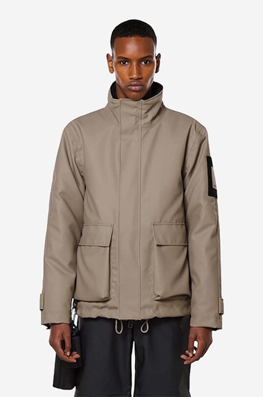 Куртка Rains Glacial Jacket з підкладкою коричневий 1527.TAUPE
