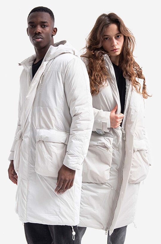 Rains parka Avalanche Off White Parka 1540 pozostałe biały 1540.OFFWHITE