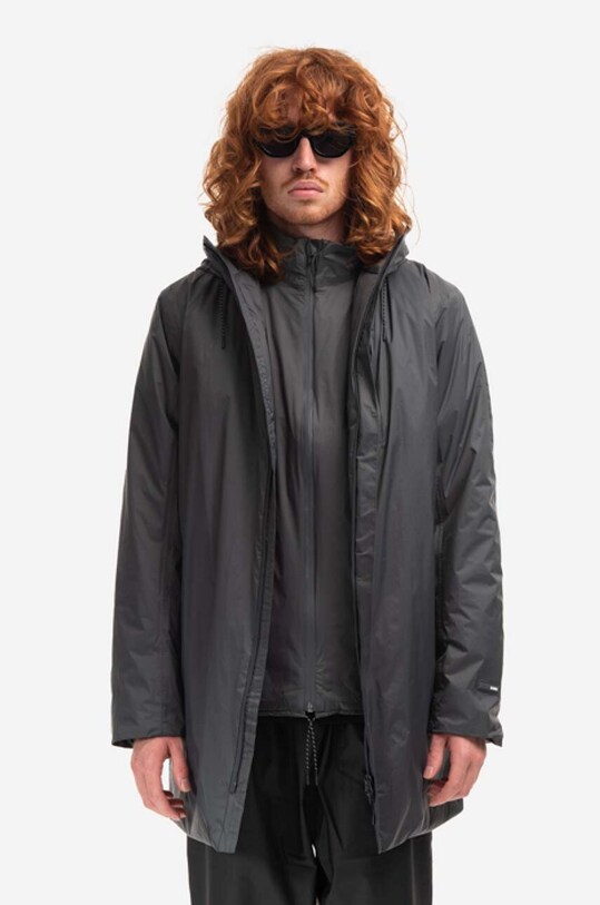 Bunda Rains Padded Nylon Coat 15480 SLATE 15480.SLATE