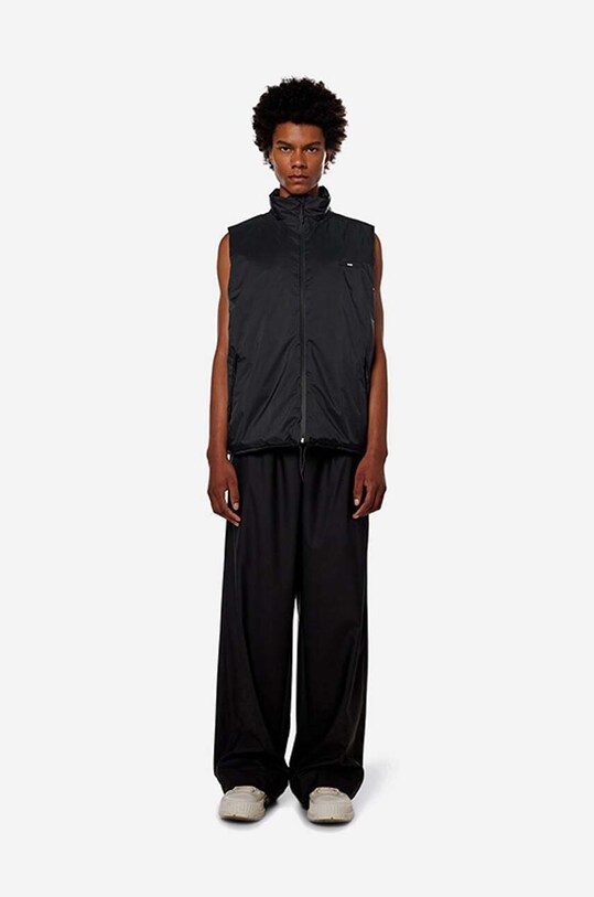 Rains ujjatlan Oadded Nylon Vest 1546 BLACK 15460.BLACK fekete AA00