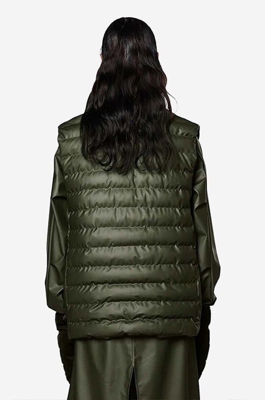 Rains vestă Trekker Vest 15200.EVERGREEN verde AA00