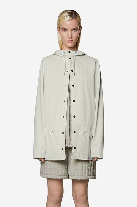 Clothing Rains rain jacket Jacket 12010.FOSSIL white