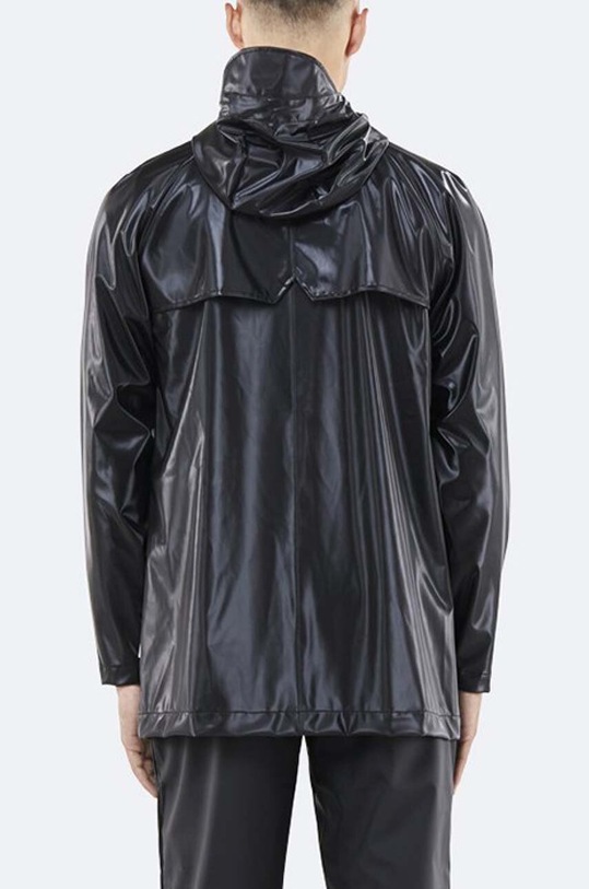 Rains rain jacket Short Coat 1267.SHINYBLACK black AA00