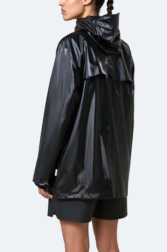 Rains rain jacket Short Coat black 1267.SHINYBLACK