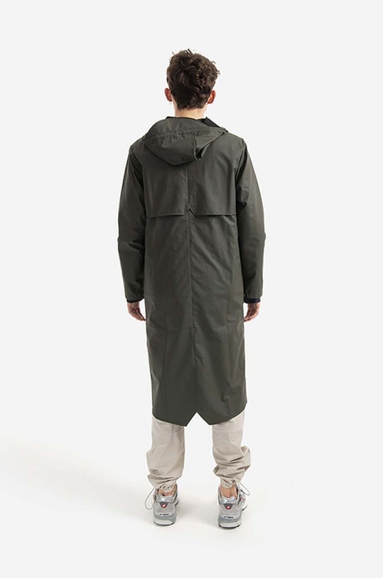 Nepremokavá bunda Rains Longer Jacket zelená 18360.GREEN