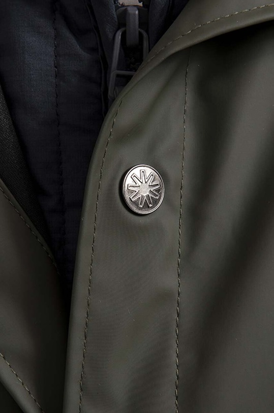 Nepremokavá bunda Rains Longer Jacket 18360.GREEN zelená