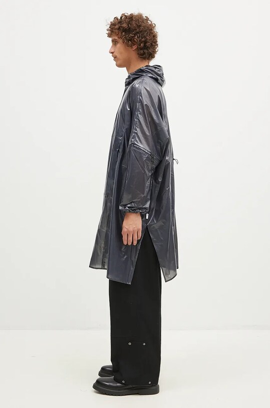 Rains rain jacket Long Ultralight Anorak 18810.BLACK black AA00