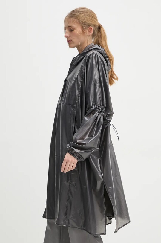 Nepromokavá bunda Rains Long Ultralight 18770 BLACK černá 18770.BLACK