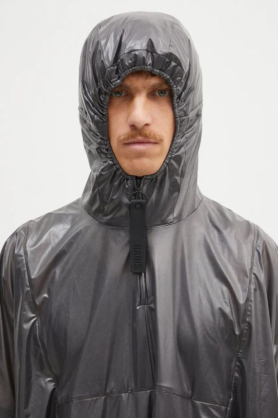 Αδιάβροχο μπουφάν Rains Long Ultralight μαύρο 18770.BLACK